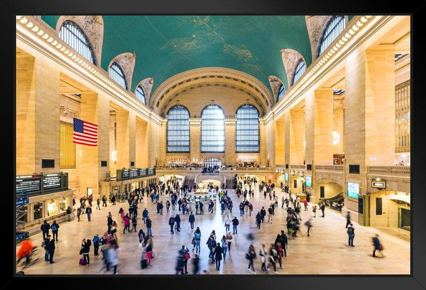 Grand Central Station New York City NYC Photo Photograph Art Print Stand or Hang Wood Frame Display Poster Print 13x9