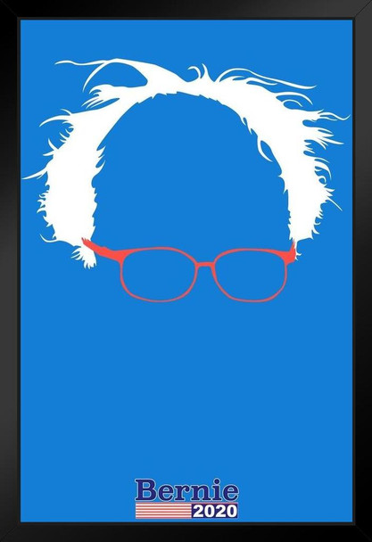 Bernie Sanders 2020 Hair and Glasses Campaign Art Print Stand or Hang Wood Frame Display Poster Print 9x13