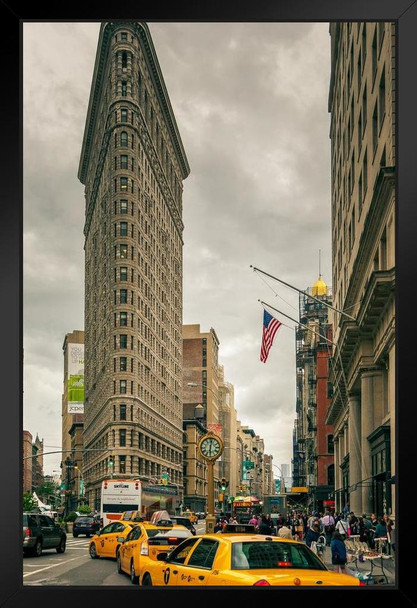 The Flatiron Building Midtown Manhattan New York Photo Photograph Art Print Stand or Hang Wood Frame Display Poster Print 9x13