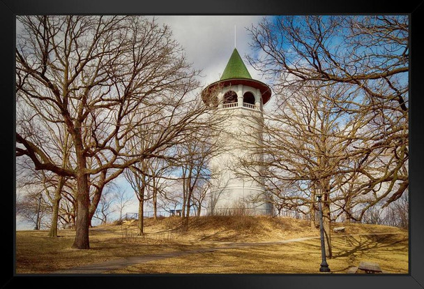 Witch Hat Water Tower Prospect Park Minneapolis Minnesota Photo Photograph Art Print Stand or Hang Wood Frame Display Poster Print 13x9