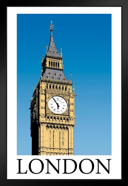 Big Ben London Travel Art Print Stand or Hang Wood Frame Display Poster Print 9x13