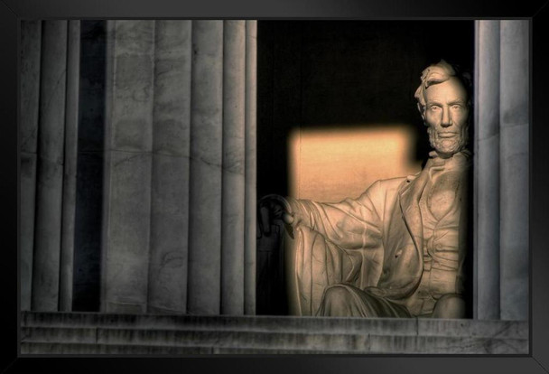 Abraham Lincoln Memorial At Sunrise Photo Photograph Art Print Stand or Hang Wood Frame Display Poster Print 13x9