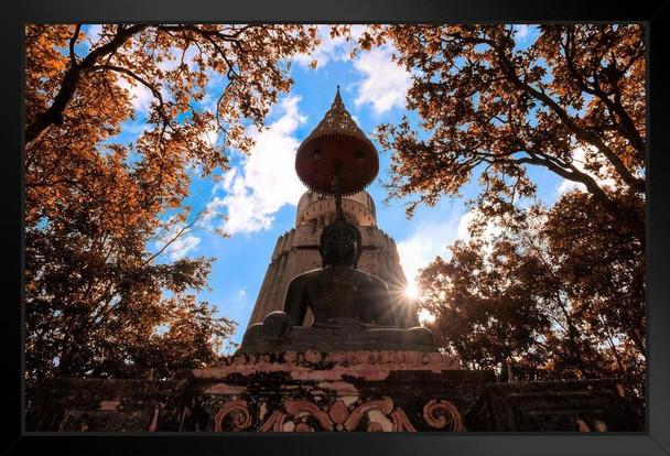 Big Buddha Temple in Chiang Mai Thailand Photo Photograph Art Print Stand or Hang Wood Frame Display Poster Print 13x9