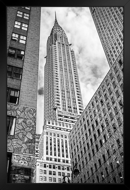 Looking up at the Chrysler Building New York City Photo Photograph Art Print Stand or Hang Wood Frame Display Poster Print 9x13