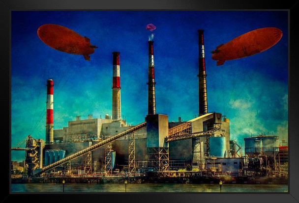 Power Station by Chris Lord Photo Photograph Art Print Stand or Hang Wood Frame Display Poster Print 9x13