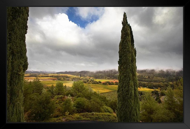 Napa Valley in Autumn North California Photo Photograph Art Print Stand or Hang Wood Frame Display Poster Print 13x9