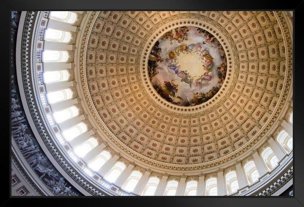 United States Capitol Rotunda Washington DC Photo Photograph Art Print Stand or Hang Wood Frame Display Poster Print 13x9