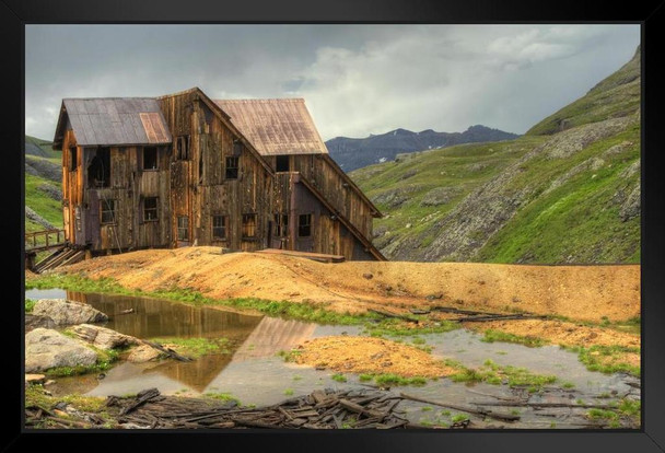 Old Abandoned Mining Building Telluride Colorado Photo Photograph Art Print Stand or Hang Wood Frame Display Poster Print 13x9