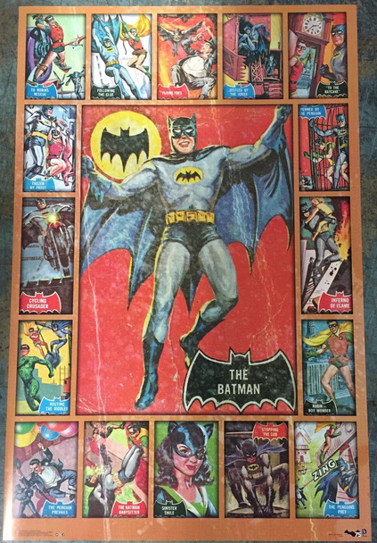 Batman Trading Cards Comic Book Poster 22x34 inch