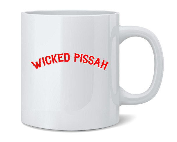 Wicked Pissah Boston Pride Ceramic Coffee Mug Tea Cup Fun Novelty Gift 12 oz