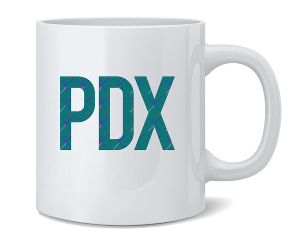 Portland PDX Airport Carpet Design Coffee Mug Tea Cup 12oz