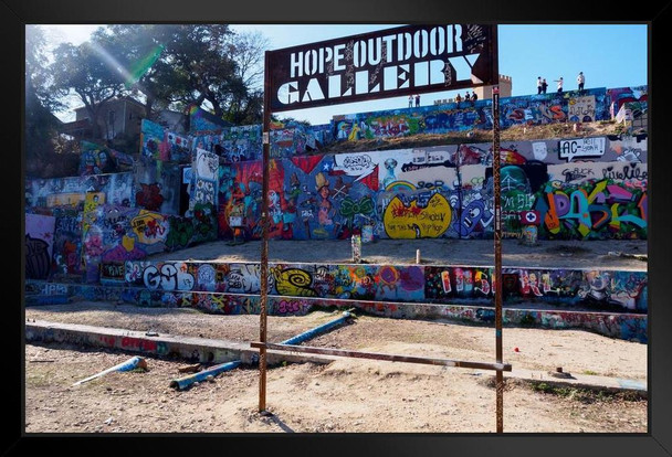 Hope Outdoor Gallery Paint Park Austin Texas Photo Photograph Art Print Stand or Hang Wood Frame Display Poster Print 13x9