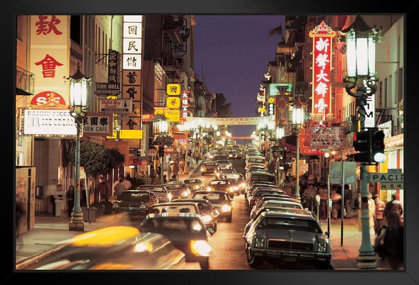 Chinatown Grant Avenue San Francisco California Photo Photograph Art Print Stand or Hang Wood Frame Display Poster Print 13x9