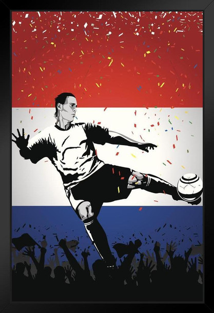 France Soccer Player Sports Art Print Stand or Hang Wood Frame Display Poster Print 9x13