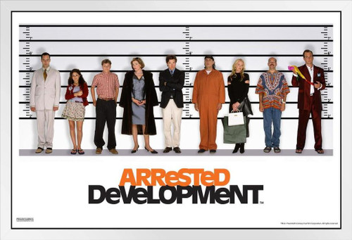 Arrested Development Bluth Lineup TV Show Series Funny White Wood