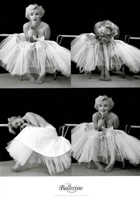 Laminated Marilyn Monroe Ballerina Sequence Hollywood Glamour Celebrity Actress Icon Photo 