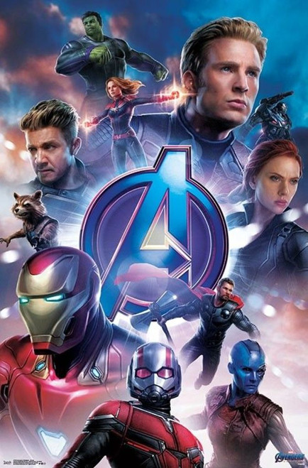 Avengers Endgame Group Marvel Movie Cool Wall Art Print Poster