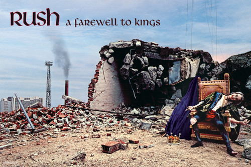 Rush A Farewell To Kings Rock Music Band Album Art Retro Vintage