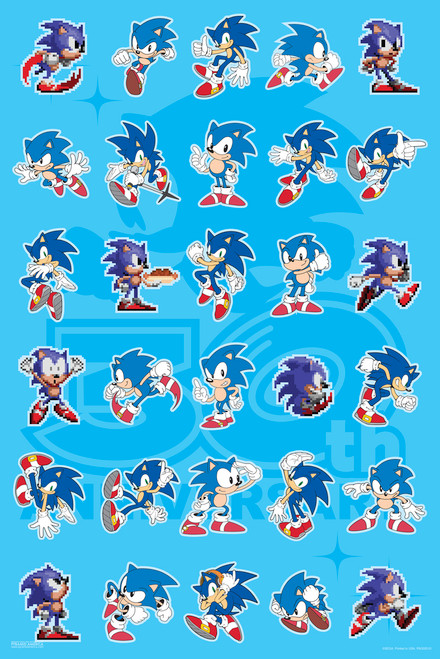 Classic Sonic the Hedgehog Art Print 