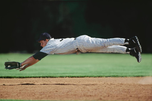 Baseball Player Throwing Ball In Stadium Illustration Cool Wall Decor Art  Print Poster 24x16 