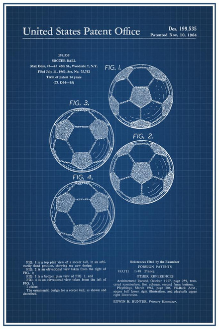 Toilet Paper Roll Official Patent Blueprint Thick Paper Sign Print