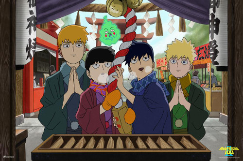 Mob Psycho 100 Poster Mob Reigen Dimple Autumn Funny Crunchyroll