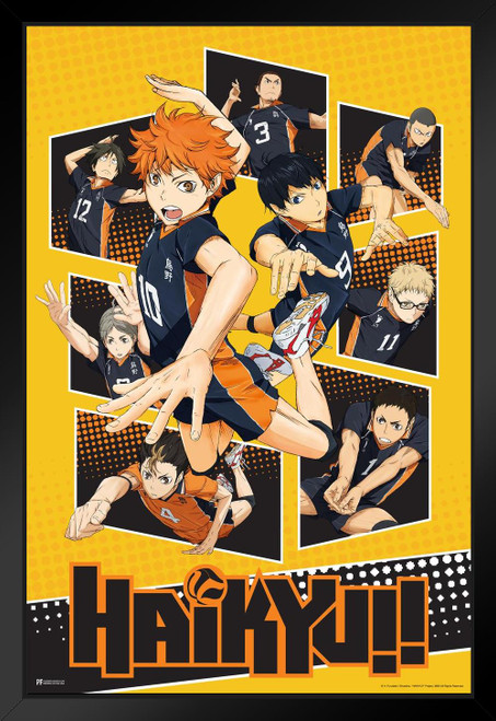 Haikyuu Poster Karasuno High School Volleyball Team Shoyo Anime Stuff  Haikyuu Manga Haikyu Anime Poster Crunchyroll Streaming Anime Merch  Animated