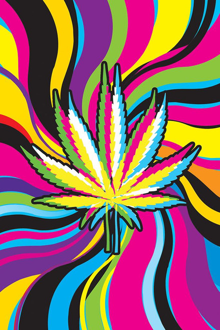 trippy weed art wallpaper