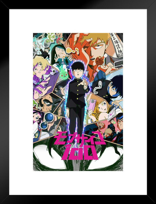  Mob Psycho 100 Poster Anime Season 2 Series 2 Crunchyroll  Japanese Anime Merchandise Manga Series Anime Streaming Poster Merch Anime  Bedroom Decor Cool Wall Decor Art Print Poster 24x36: Posters & Prints
