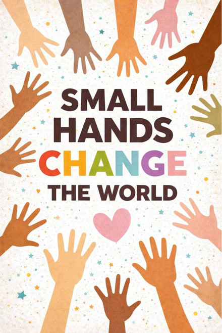 Small Hands Change the World Classroom Cool Wall Art Print Poster 12x18 ...