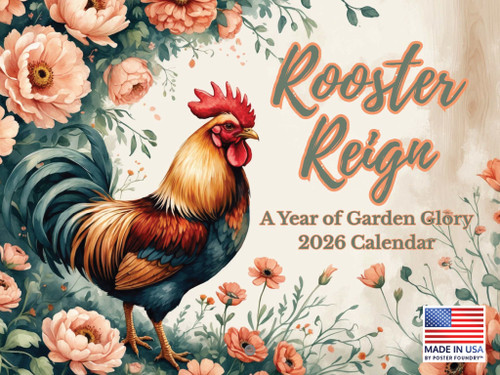 Rooster Week Rooster Calendar 2026 Wall Monthly Roosters Gifts For Rooster Lovers ...