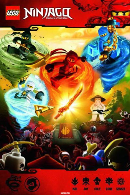 Lego Poster Ninjago Bedroom Poster For Boys Room Video Gaming