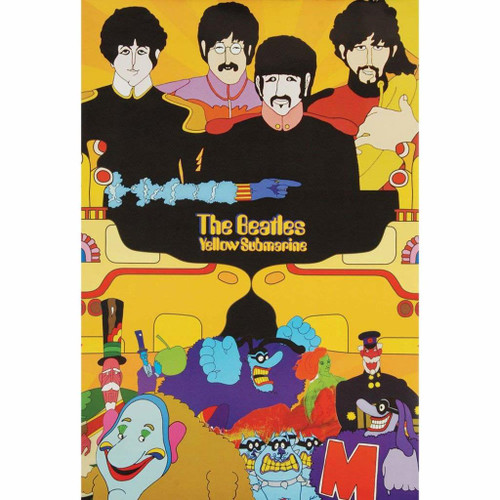 The Beatles Yellow Submarine Two Worlds Music Poster 22x34 Inch
