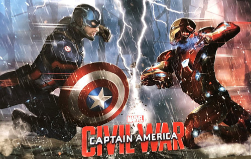 Civil War Captain America Iron Man Marvel Movie Cool Wall Decor Art ...