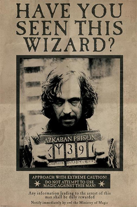 Harry Potter Wanted Have You Seen This Wizard Sirius Black Cool Wall