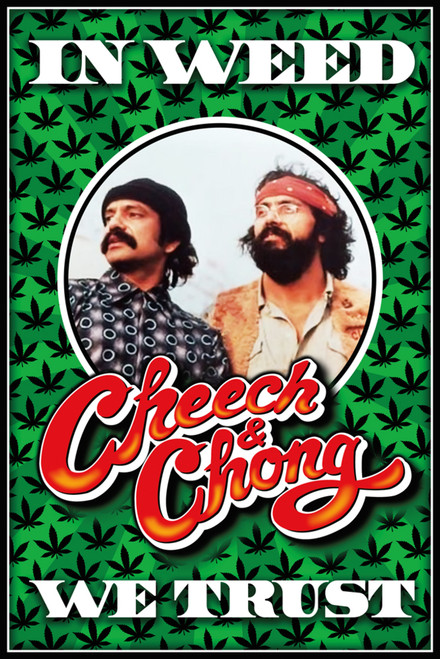 トップス WACK MARIA CHEECH & CHONG Poster Print Weedies Parody 3XL Neon Orange Chong From Cheech & Chong Pot