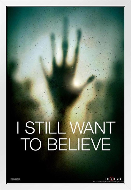 The X-Files Poster I Want To Believe TV Series Fox Mulder Dana Scully Wall Print Art Home Decor