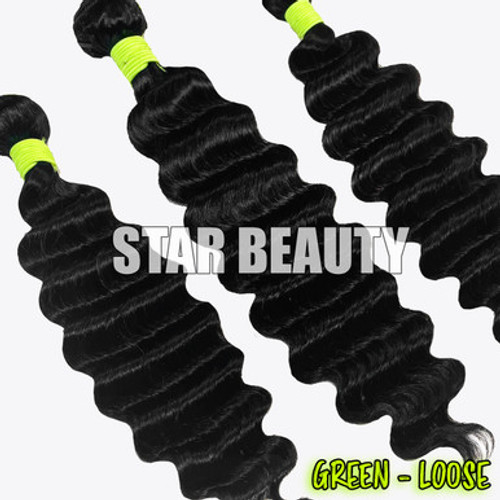 GREEN PACK Single Bundle - Loose Wave