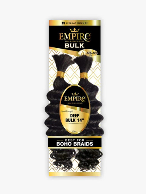 SENSATIONNEL Empire 100% Human Hair Braids - Deep Bulk 14"