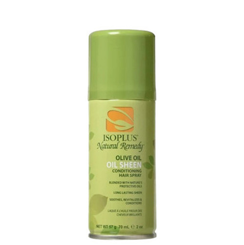 ISOPLUS Natural Remedy Olive Oil Oil Sheen Conditioning Hair Spray (x 12 )
