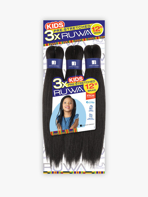 SENSATIONNEL Ruwa 3X Pre-Stretched Kids Braid 12"