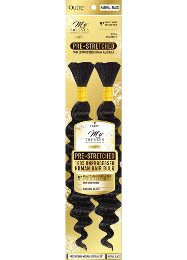 OUTRE Mytresses Gold Label 100% Human Hair Pre-Stretched - Natural Deep Bulk (12"-24")