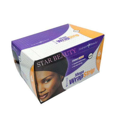 Graham Mega Wrap Styling Strips Black [GH55142] (1 box)