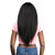 LA FLARE 100% Human Hair Lace Wig - Kinky Centerpart