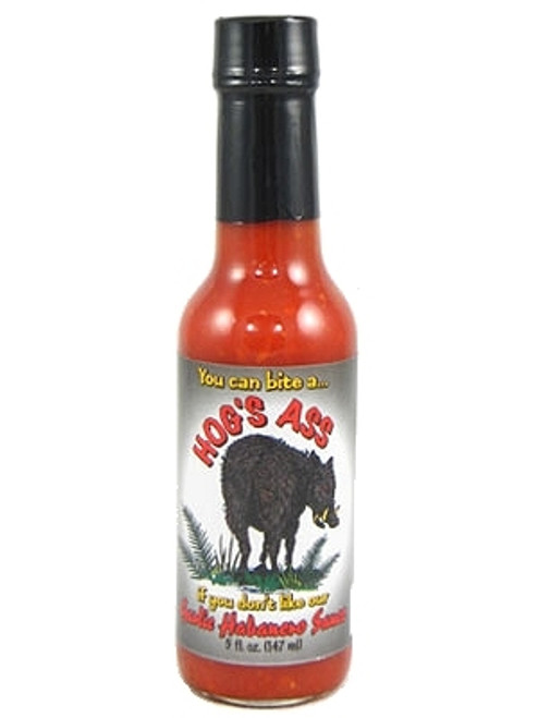 Hog's Ass Garlic Habanero Hot Sauce, 5oz. Hog's Ass Garlic Habanero Hot Sauce, 5oz.