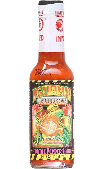 Iguana Radioactive Explosively Hot Atomic Pepper Sauce, 5oz. Iguana Radioactive Explosively Hot Atomic Pepper Sauce, 5oz.