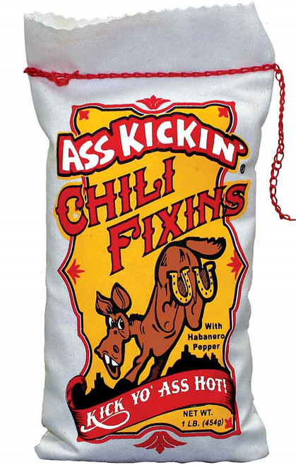 Ass Kickin Chili Fixins with Habanero Pepper, 1lb. Ass Kickin Chili Fixins with Habanero Pepper, 1lb.