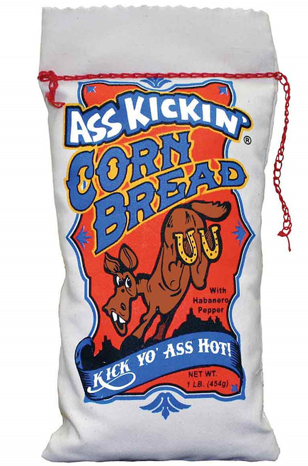 Ass Kickin Corn Bread with Habanero Pepper, 1lb. Ass Kickin Corn Bread with Habanero Pepper, 1lb.