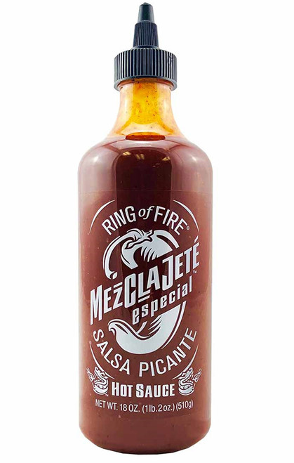Ring of Fire MezClaJete Especial Salsa Picante Hot Sauce, 13.3oz. Ring of Fire MezClaJete Especial Salsa Picante Hot Sauce, 13.3oz.