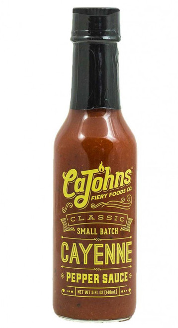 CaJohn's Classic Small Batch Cayenne Pepper Sauce, 5oz. CaJohn's Classic Small Batch Cayenne Pepper Sauce, 5oz.